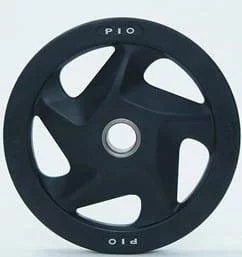 Holes Black Rubber Coated Olympic