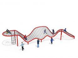 Grand equipement descalade de filet de corde pour enfants en plein air de Sky City