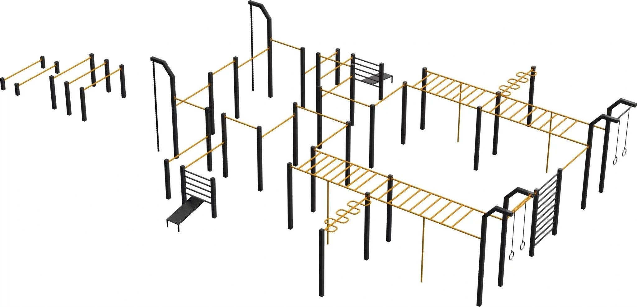 SW15 street workout and calisthenics equipment set