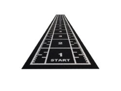 gazon artificiel piste crossfit 20m x 2m noir curled (poils courts)
