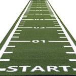 gazon synthétique crossfit 10m x 1m vert curled (poils courts)