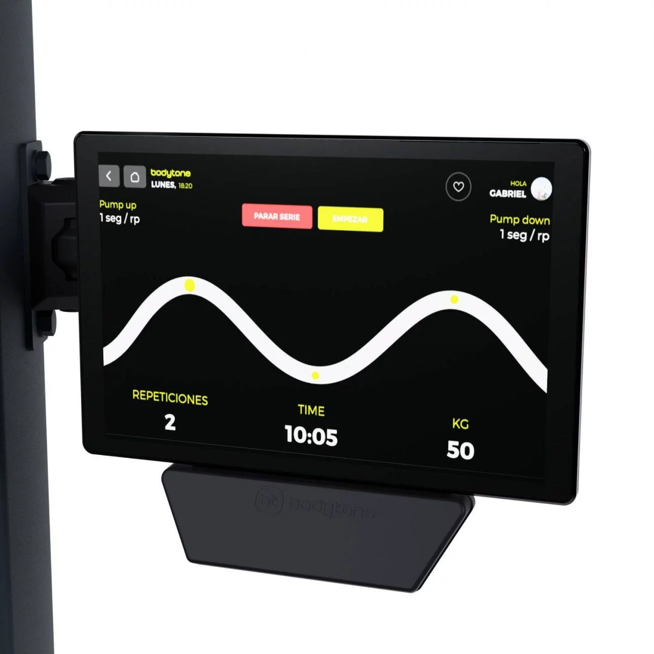 machine de musculation connectée écran