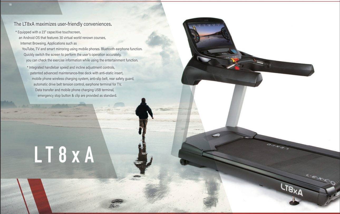 Tapis de Course Connecté Professionnel LT8XA Lexco - L'ultime solution de fitness pour les athlètes professionnels