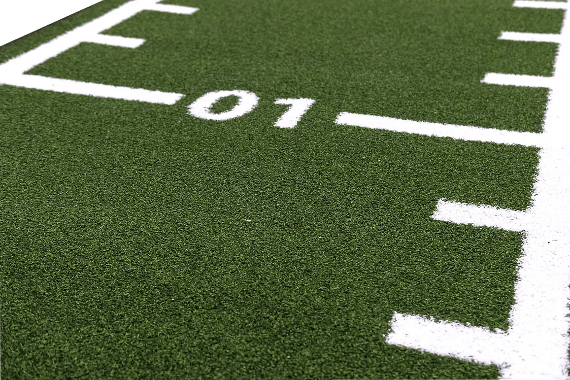 piste de vitesse en gazon synthétique vert 10 x 1 mètre pour crossfit et cross training – vue 2