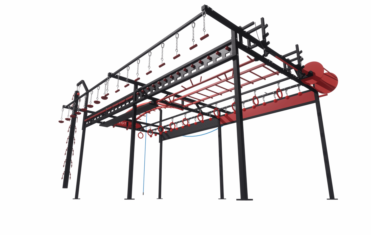 achat de structure cage ninja warrior et ocr professionnelle en france avec light in fitness