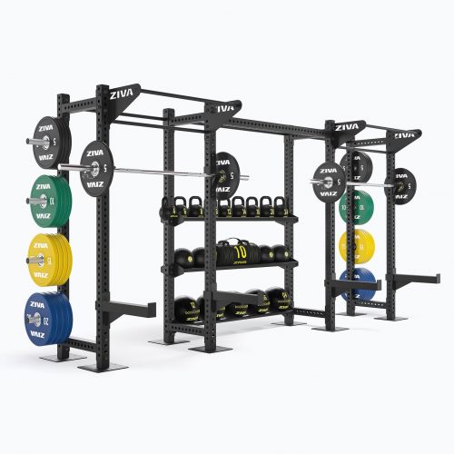 cage crossfit xp 14’ freestanding space saver rack