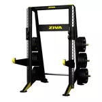 ex half rack de musculation ziva avec rangements