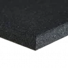 dalle caoutchouc de 15mm noir de 100x100 cm anti choc grain fin