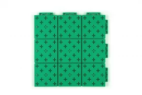 dalles en polypylène clipsables elastic star 34x34x1,55cm