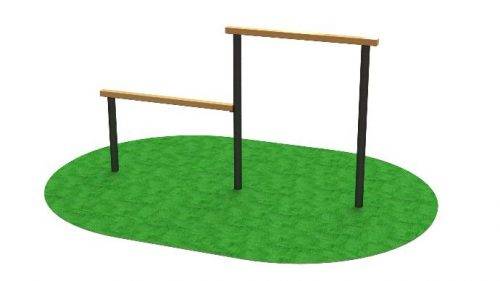 module parcours obstacle trail irish table – barres fixes pour se faufiler de bas en haut