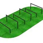 module parcours obstacle trail over under – barreaux d'échelles d'agilités