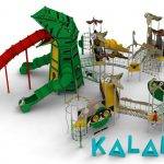 aire de jeux complète kalahari lézard géant avec toboggans et cordes