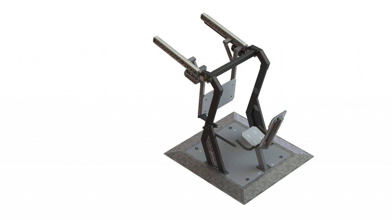 découvrez la révolution des entraînements en plein air avec la machine de musculation extérieur leg press og acier s235, revêtement en poudre et fixations galvanisées