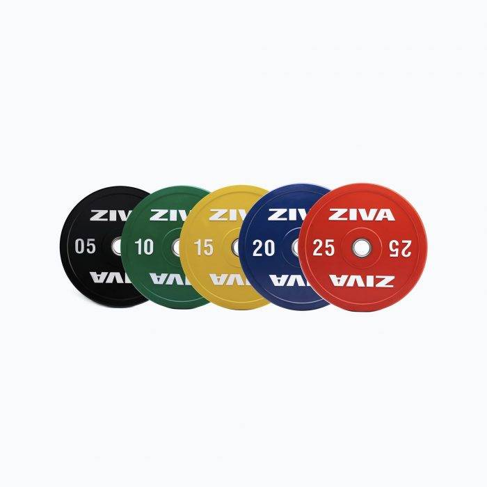 disque olympique ziva xp competition colored rubber bumpers qualité compétition