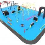 ensemble Équipements parc gym & parkour extérieur | structures & modules de sport