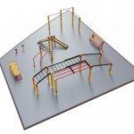 ensemble parc sportif enfants 111 structures sportives extérieures, monkey bars, barres asymétriques, abdominaux parcours extérieur