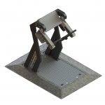 machine musculation extérieur bicep curl og | acier s235 | revêtement poudre | pièces Élastodur | fixations galvanisées