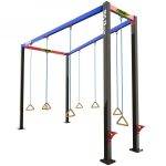 module de parkour tarzan marche sur corde extérieur pour enfants