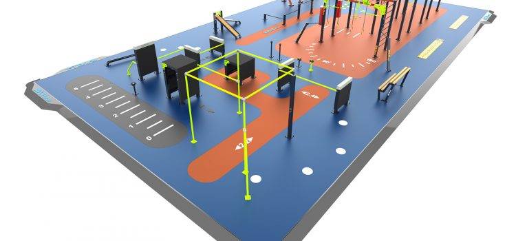 parc complet pour parkour, crossfit, street workout et musculation 300 Équipements inclus