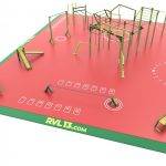 parc street workout uruk 238 Équipement fitness extérieur 238 m2 norme en 16630