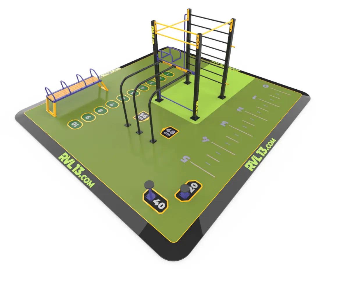 URUK 42 Street Workout Park - Minimalist Installation
