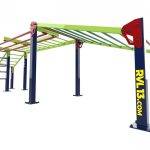 structure entraînement enfant dôme de singe Échelles d'accès inclinées multifonctionnel