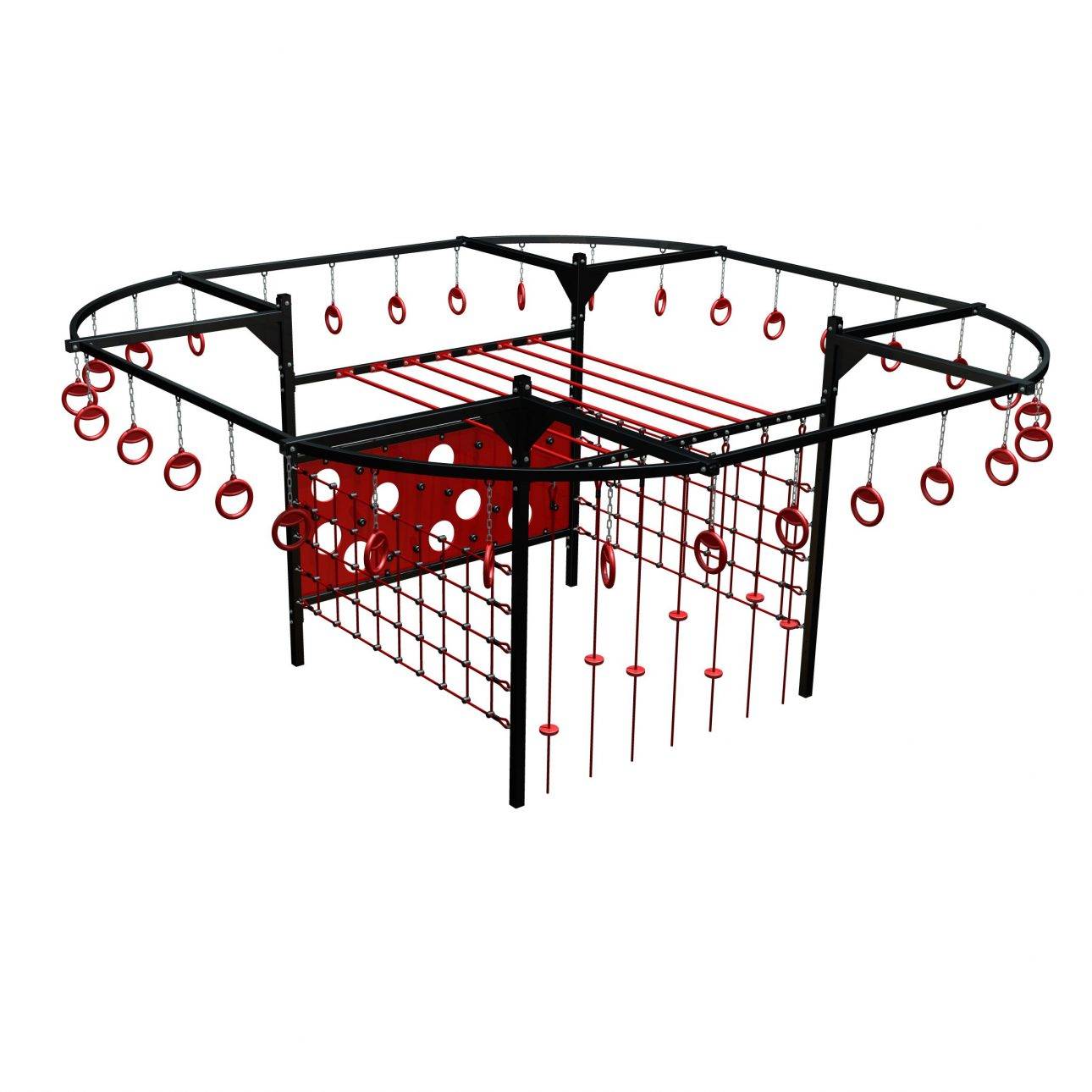 développer les compétences physiques des enfants avec la structure enfants ninja kids combo tarzan