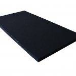 dalle de caoutchouc rectangulaire serie collection noir 50 x 100 cm 20 mm d'épaisseur