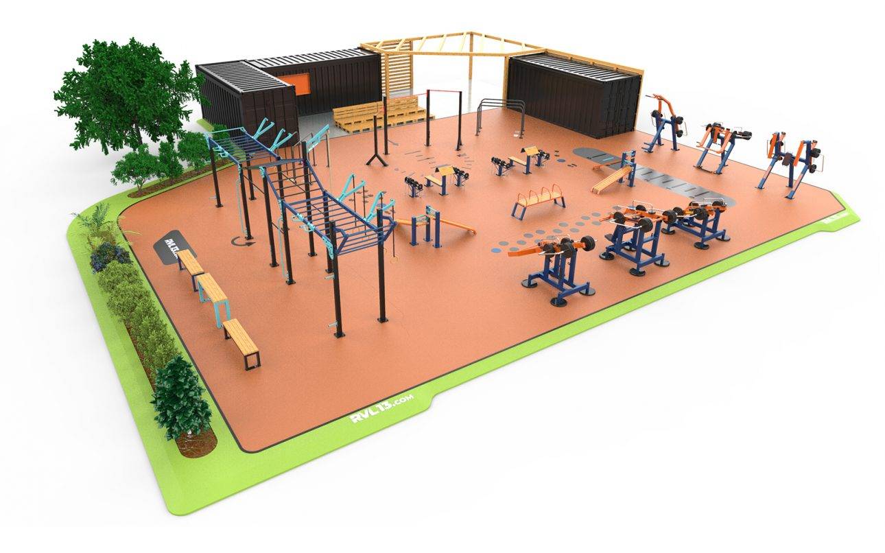 Équipements et stations de street workout calisthenics light in fitness