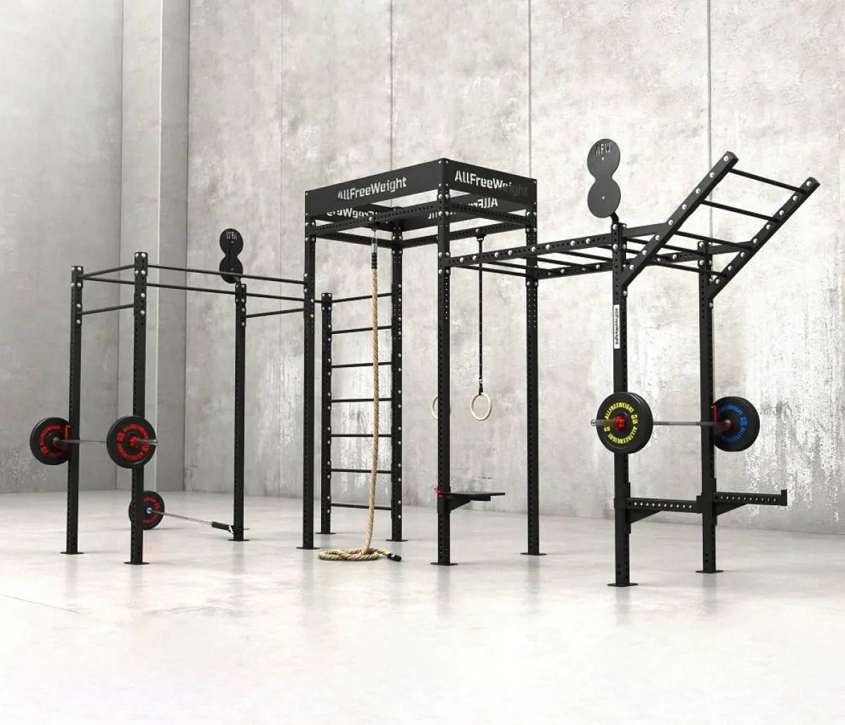 M15 modular cross training cage for 10 to 14 athletes