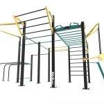 cage street workout pole dance nippur m avec équipement complet