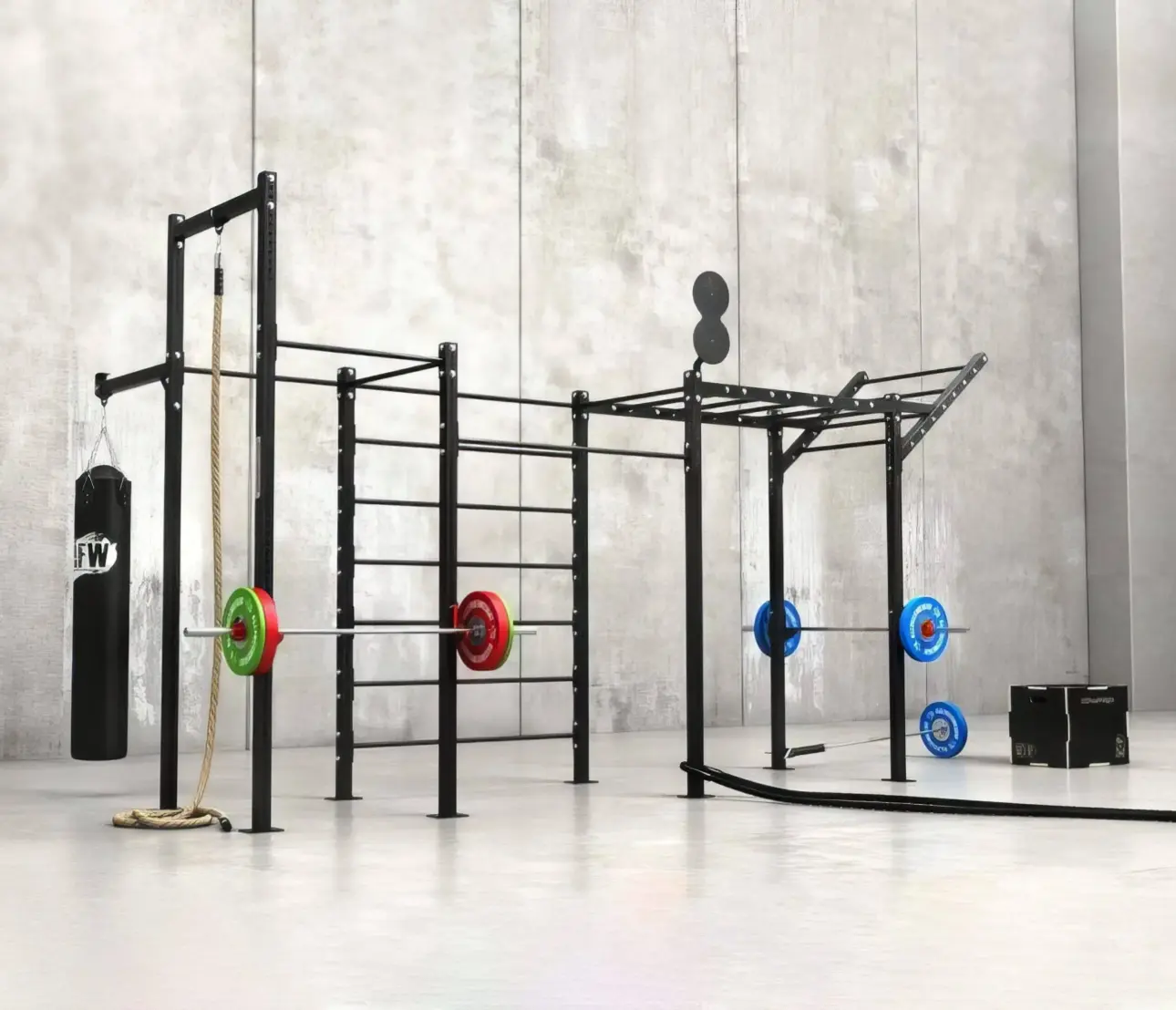 quelles sont les caractéristiques techniques d une cage crossfit et cross training