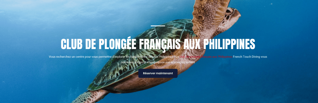 Immergez-vous dans l'Aventure avec French Touch Diving - Votre Club de Plongée de Choix aux Philippines