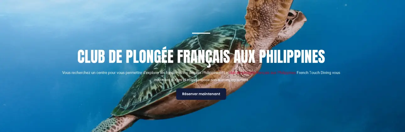Immergez-vous dans l'Aventure avec French Touch Diving - Votre Club de Plongée de Choix aux Philippines