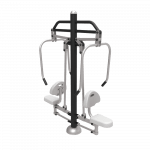 Équipement Buste Parcours Santé Développé Assis - Acier Galvanisé - Extérieur