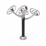 Équipement Roues Parcours Santé Mobilité Haut du Corps - Acier Galvanisé - Extérieur