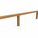 Parcours santé bois poutre équilibre - Work-fit en bois lamellé pour un style de vie sain