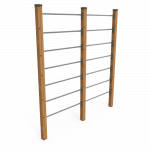 Parcours Sportif Extérieur Bois Wall Bars - Work-fit en Bois Pin Scandinave