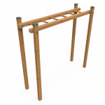 Parcours Sportif Extérieur en Bois Clinging Work-fit - Structure Bois Lamellé et Métal Inoxydable