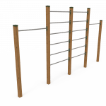 Parcours sportif extérieur en bois Pulse - Work-fit complet pour un style de vie sain