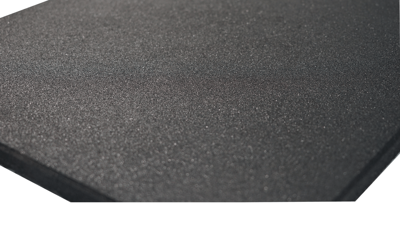Dalle de sol amortissante Caoutchouc – 100×100 cm – 60 mm – SBR – EFL – Grain Fin