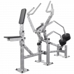 Appareil de musculation inox Banc Tirage poitrine Rowing à disque olympique outdoor