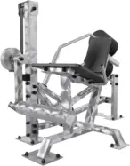Appareil de musculation inox Extension de jambes Leg extension à disque olympique outdoor