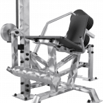 Appareil de musculation inox Extension de jambes Leg extension à disque olympique outdoor