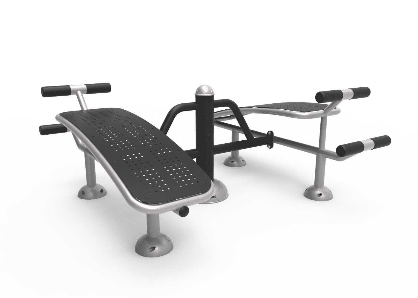 Équipement Bancs Parcours Santé pour Abdominaux – Acier Galvanisé – Extérieur