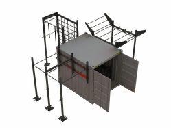 container crossfit 10 pieds en acier galvanisé