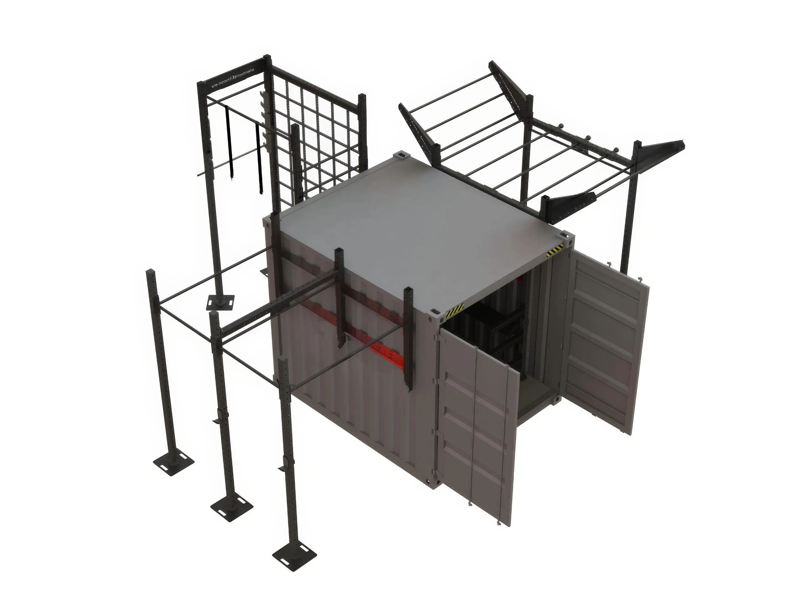 container crossfit 10 pieds en acier galvanisé