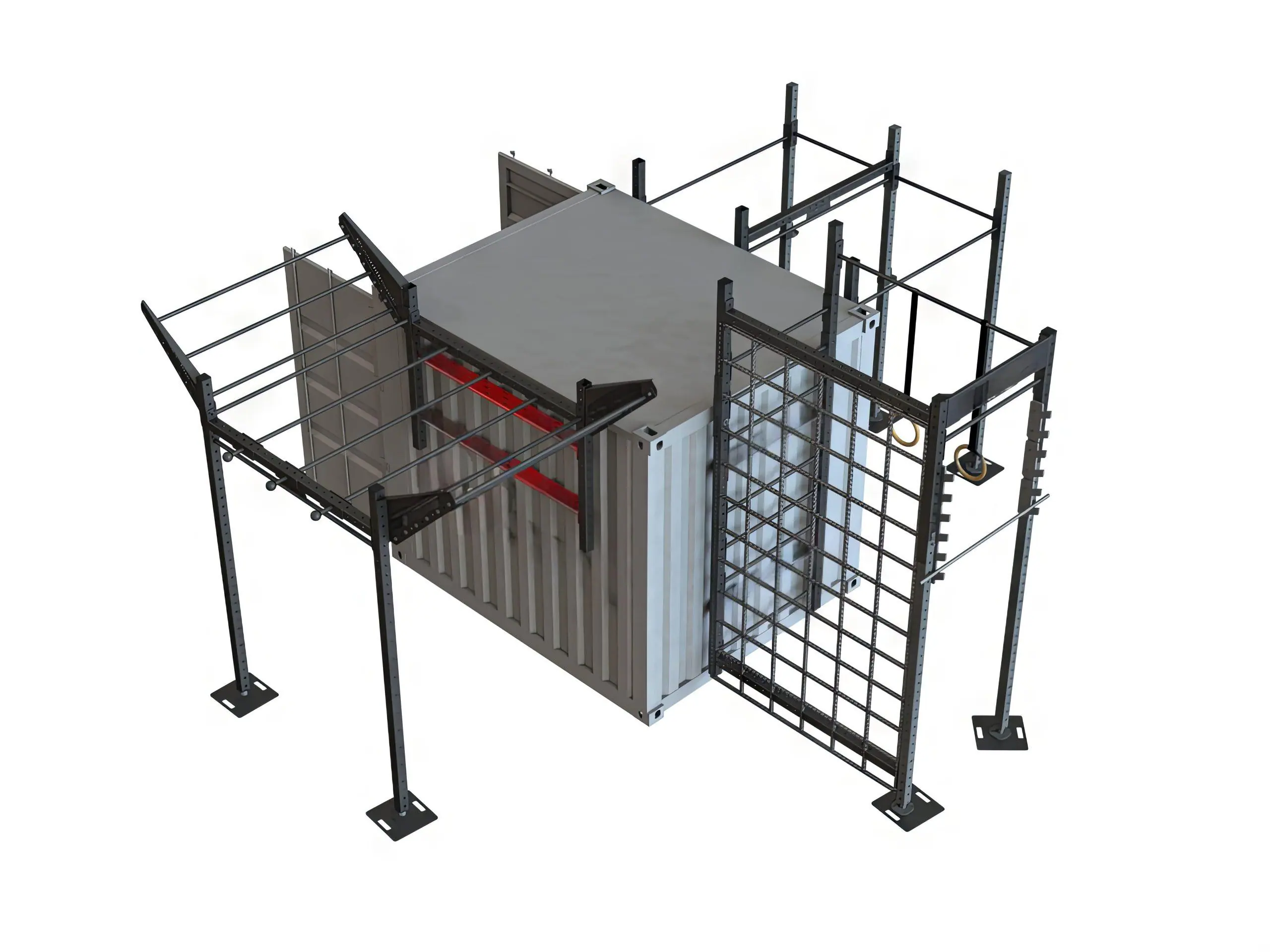 container crossfit 10 pieds en acier galvanisé – vue 2