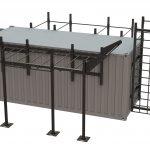 container crossfit 20 pieds en acier galvanisé