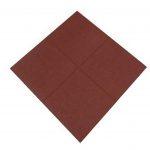 Dalle Caoutchouc 25mm Rouge 100x100cm EFL